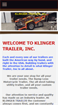 Mobile Screenshot of klingertrailer.com