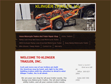 Tablet Screenshot of klingertrailer.com
